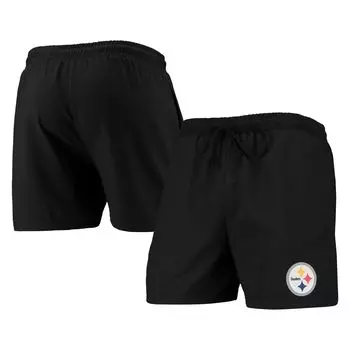Мужские традиционные шорты для плавания FOCO Black Pittsburgh Steelers Magic Print Palm