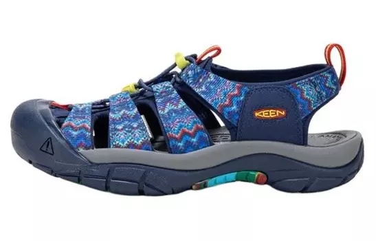Мужские треккинговые ботинки Newport Retro River, синяя/многоцветная комбинация Keen