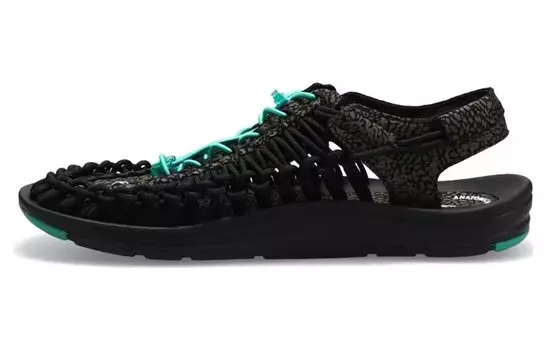 Мужские треккинговые ботинки Uneek River, цвет черный/зеленый Keen