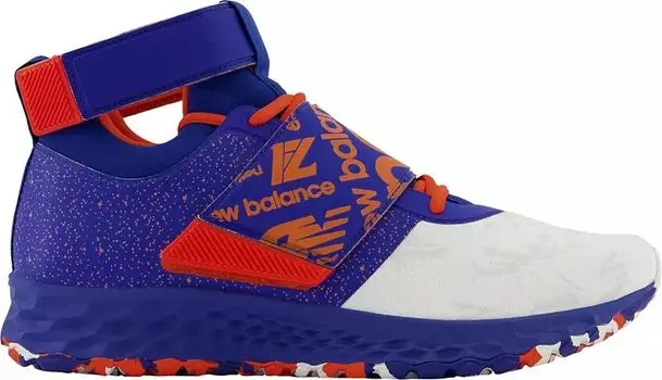 Мужские тренировочные бейсбольные кроссовки New Balance Lindor 1, синий/оранжевый
