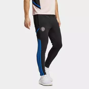 Мужские тренировочные брюки Adidas Soccer Manchester United Condivo 22, черный