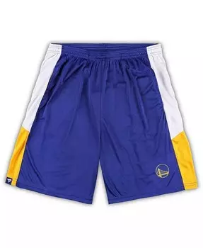 Мужские тренировочные шорты Royal Golden State Warriors Big and Tall Champion Rush Fanatics, синий