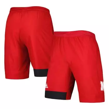 Мужские тренировочные шорты Scarlet Nebraska Huskers adidas