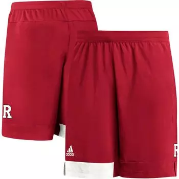 Мужские тренировочные шорты Scarlet Rutgers Scarlet Knights adidas