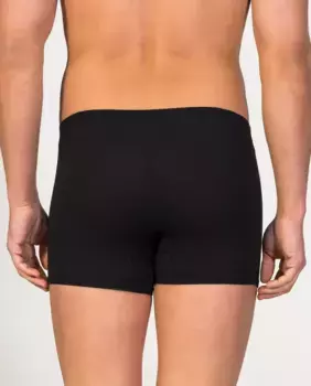 Мужские трикотажные боксеры из соевой пряжи с увлажняющими свойствами ZD, черный