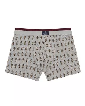 Мужские трикотажные боксеры с принтом Kiff-Kiff, серый