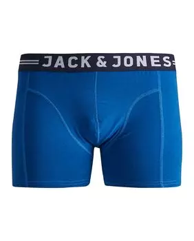 Мужские трикотажные боксеры синего цвета Jack & Jones, темно-синий