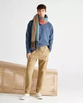 Мужские трикотажные брюки из хлопка, с резинкой по низу, свободного кроя Green Coast