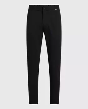 Мужские трикотажные брюки-зауженные Calvin Klein, черный