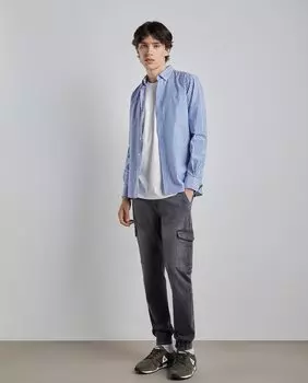Мужские трикотажные джинсы-джоггеры с несколькими карманами Easy Wear, серый