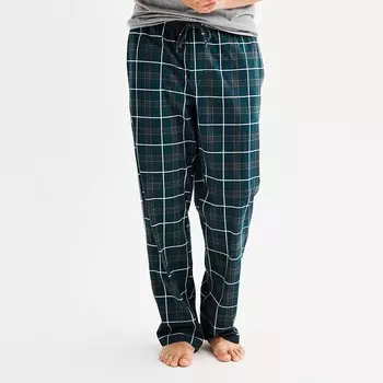 Мужские трикотажные пижамные штаны Sonoma Goods For Life Essential, цвет Plaid White Check