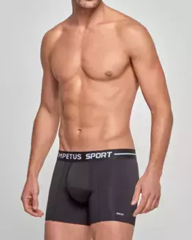 Мужские трикотажные спортивные шорты-боксеры Impetus, чёрный