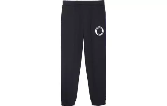 Мужские трикотажные спортивные штаны Burberry, цвет Black
