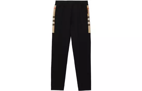 Мужские трикотажные спортивные штаны Burberry, цвет Black