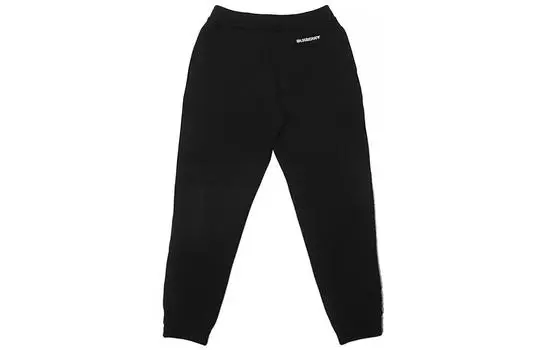 Мужские трикотажные спортивные штаны Burberry, цвет Black