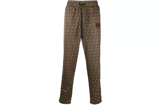 Мужские трикотажные спортивные штаны Burberry, цвет Brindle Brown