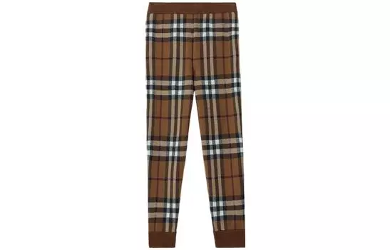 Мужские трикотажные спортивные штаны Burberry, цвет Brown