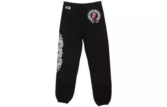 Мужские трикотажные спортивные штаны Chrome Hearts, Черный