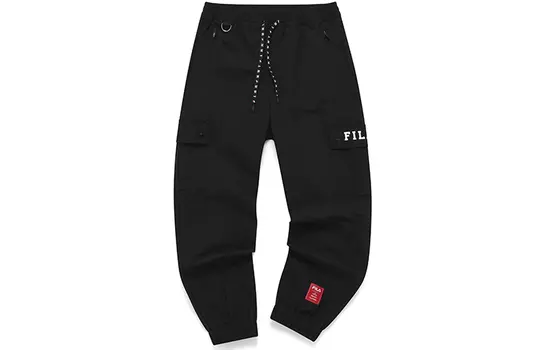 Мужские трикотажные спортивные штаны FILA, цвет Black