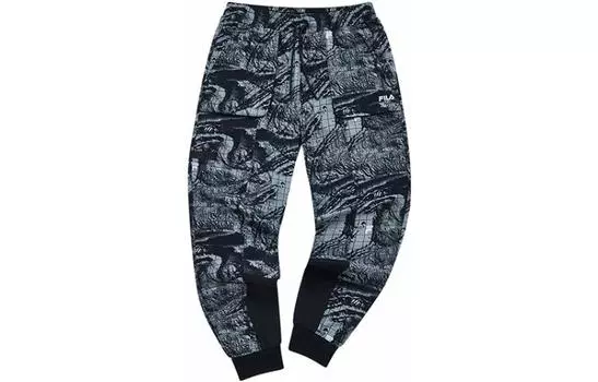Мужские трикотажные спортивные штаны FILA, цвет Black