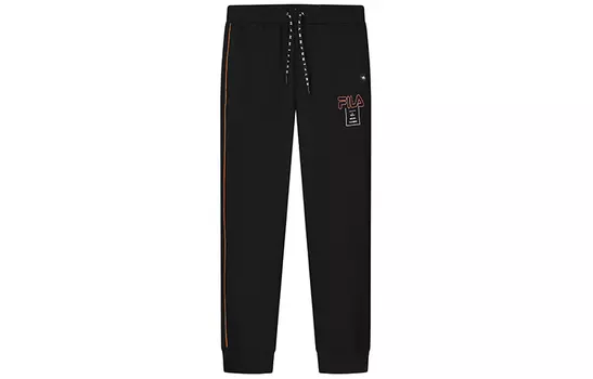 Мужские трикотажные спортивные штаны FILA, цвет Black
