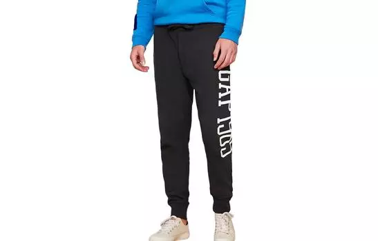 Мужские трикотажные спортивные штаны GAP, цвет Black