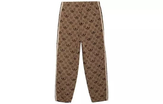 Штаны спортивные Adidas x Gucci мужские, бежевый
