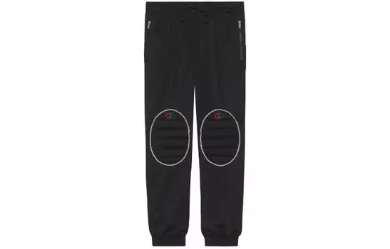 Мужские трикотажные спортивные штаны GUCCI, цвет Black