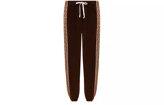 Штаны спортивные мужские Gucci, коричневый / темно-коричневый