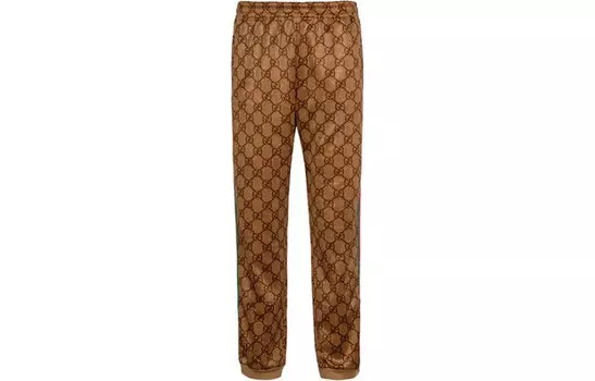 Штаны мужские Gucci Technical Jersey Jogging, коричневый