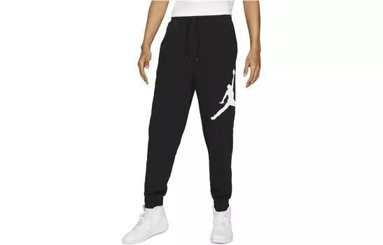 Мужские трикотажные спортивные штаны Jordan, цвет Black