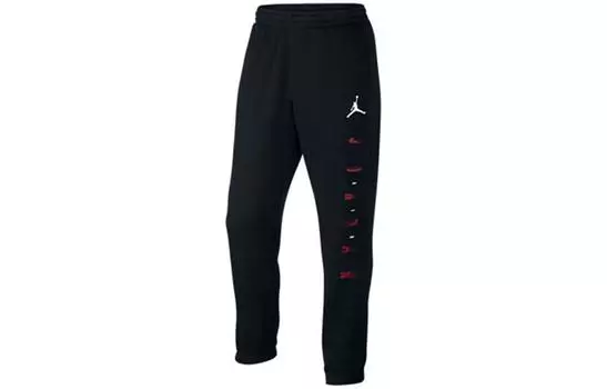 Мужские трикотажные спортивные штаны Jordan, цвет Black