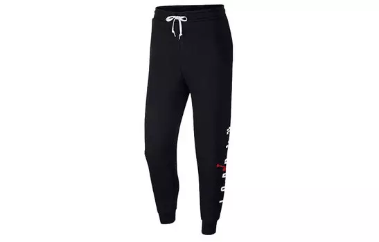 Мужские трикотажные спортивные штаны Jordan, цвет Black