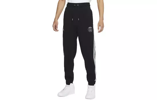 Мужские трикотажные спортивные штаны Jordan, цвет Black