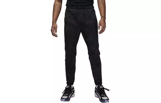 Мужские трикотажные спортивные штаны Jordan, цвет Black