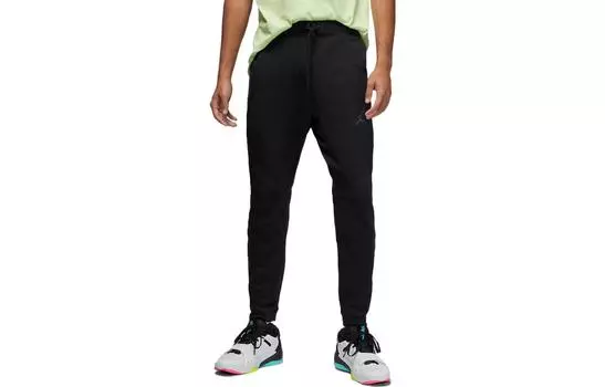 Мужские трикотажные спортивные штаны Jordan, цвет Black