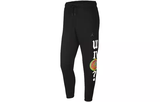 Мужские трикотажные спортивные штаны Jordan, цвет Black