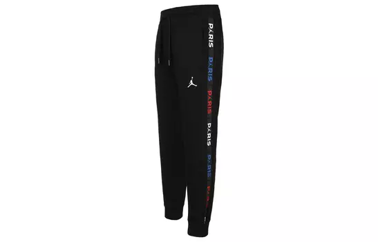 Мужские трикотажные спортивные штаны Jordan, цвет Black