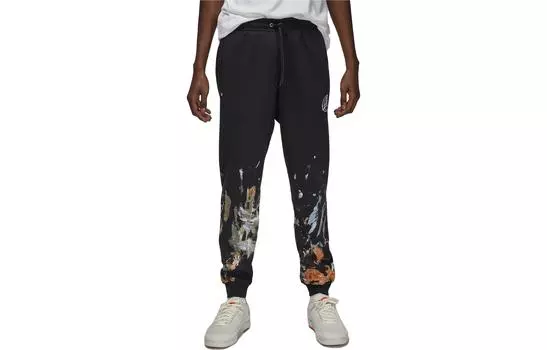 Мужские трикотажные спортивные штаны Jordan, цвет Black