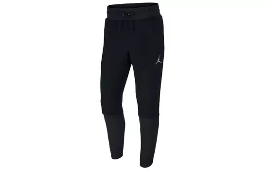 Мужские трикотажные спортивные штаны Jordan, цвет Black