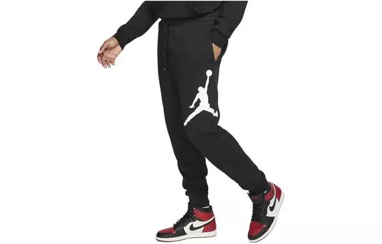Мужские трикотажные спортивные штаны Jordan, цвет Black