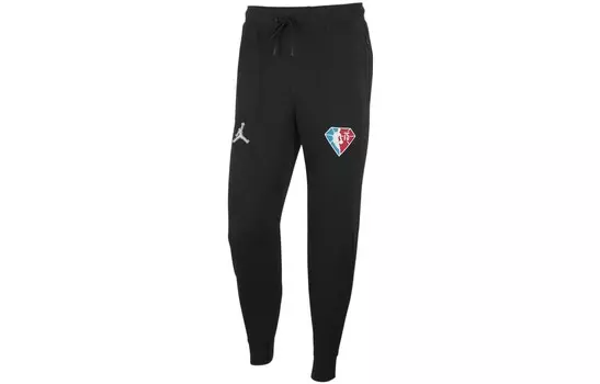 Мужские трикотажные спортивные штаны Jordan, цвет Black