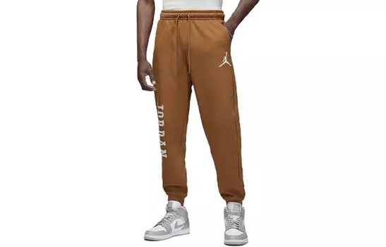 Мужские трикотажные спортивные штаны Jordan, цвет Brown