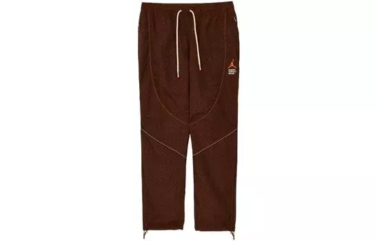 Мужские трикотажные спортивные штаны Jordan, цвет Burgundy Red Brown
