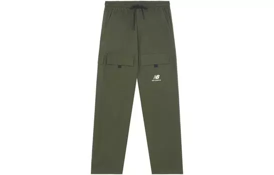 Мужские трикотажные спортивные штаны New Balance, цвет Army Green