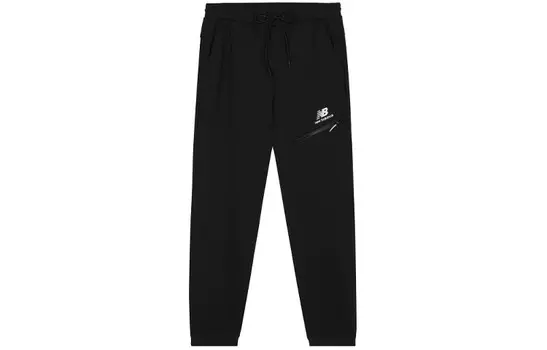Мужские трикотажные спортивные штаны New Balance, цвет Black
