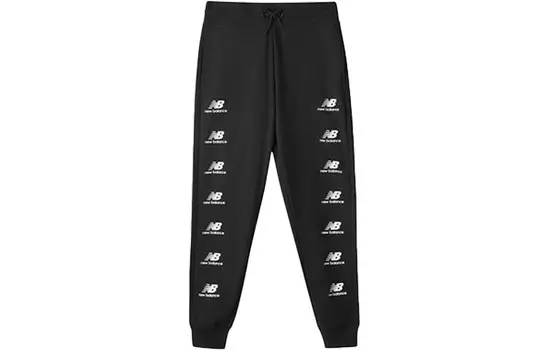 Мужские трикотажные спортивные штаны New Balance, цвет Black