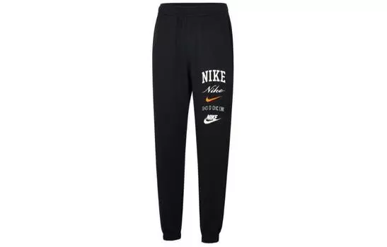 Мужские трикотажные спортивные штаны Nike, Черный