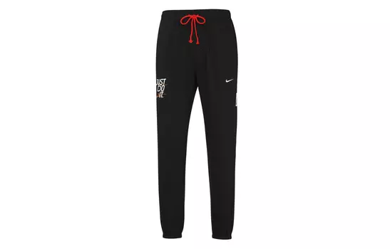 Мужские трикотажные спортивные штаны Nike, Черный