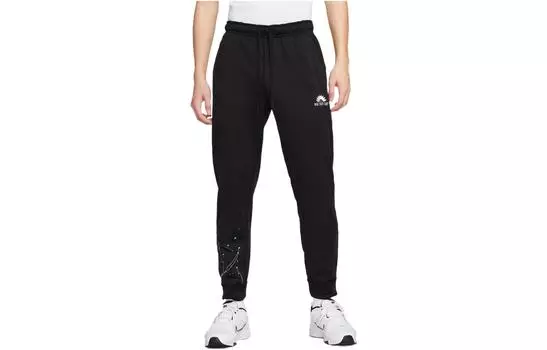 Мужские трикотажные спортивные штаны Nike, Черный